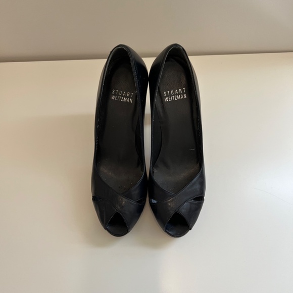 Stuart Weitzman Navy Heels - Picture 4 of 6